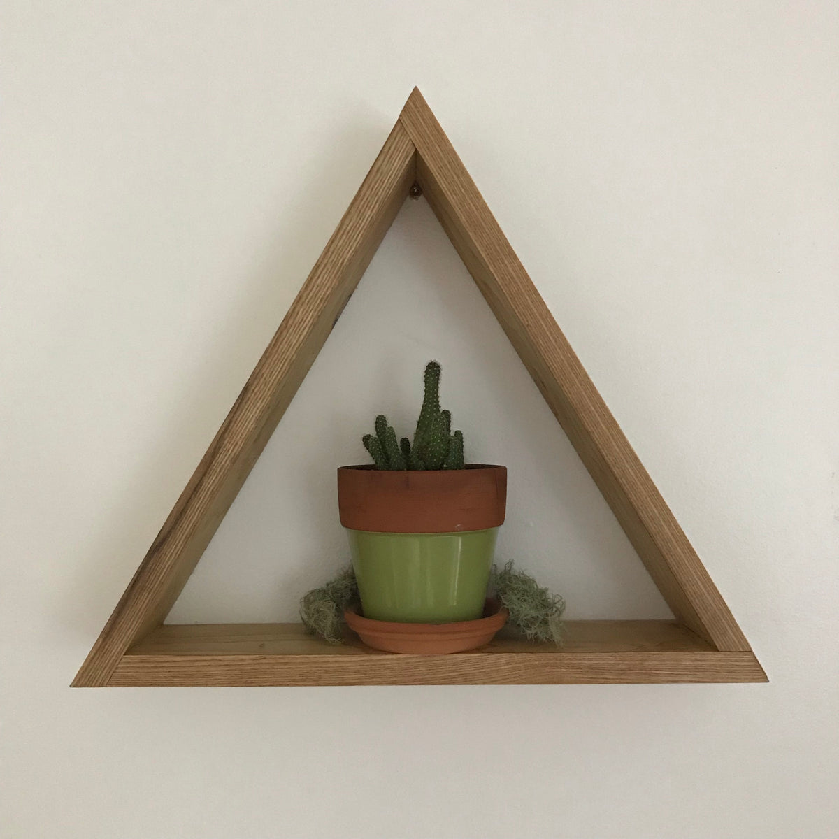 Triangle shadow box shelf Truth Patterns