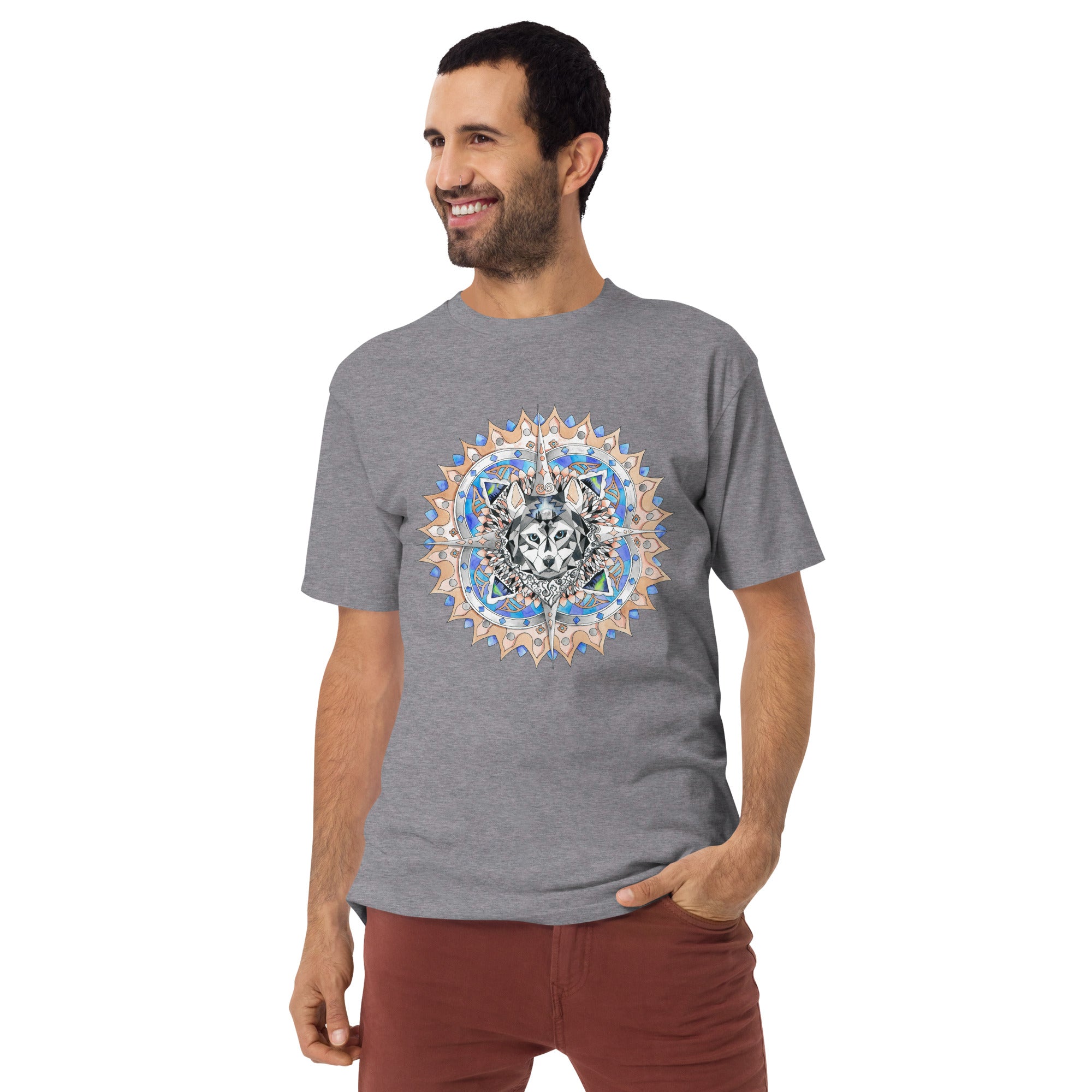 Husky Men’s premium heavyweight tee
