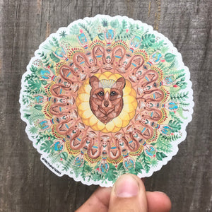 Bear Mandala Sticker