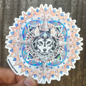 Husky Mandala Sticker