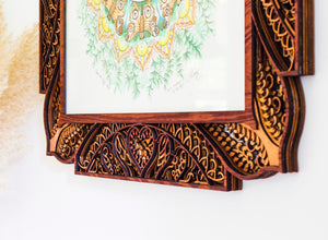 "Roots and Wings" Watercolor Print in Laser Cut Frame