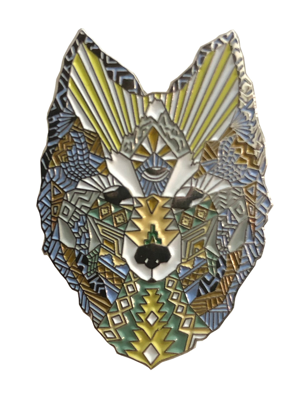 Wolf Head Enamel Pin 1 of 50