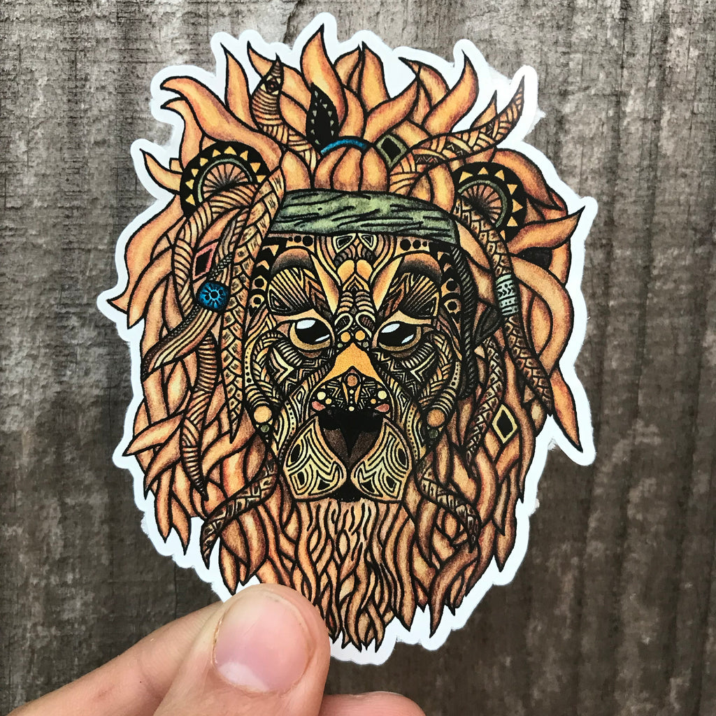 Rasta Lion Sticker