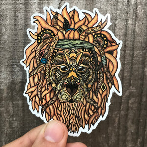 Rasta Lion Sticker