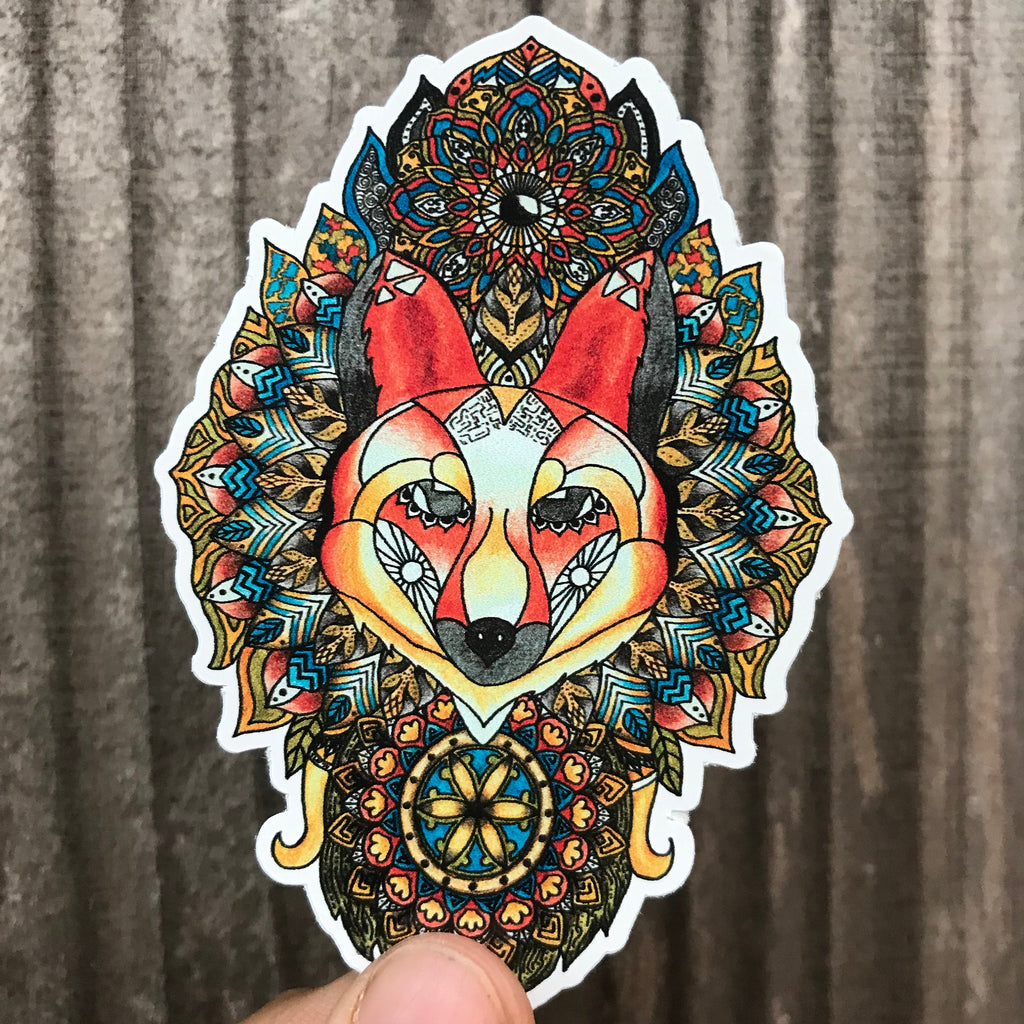 Fox Mandala Sticker