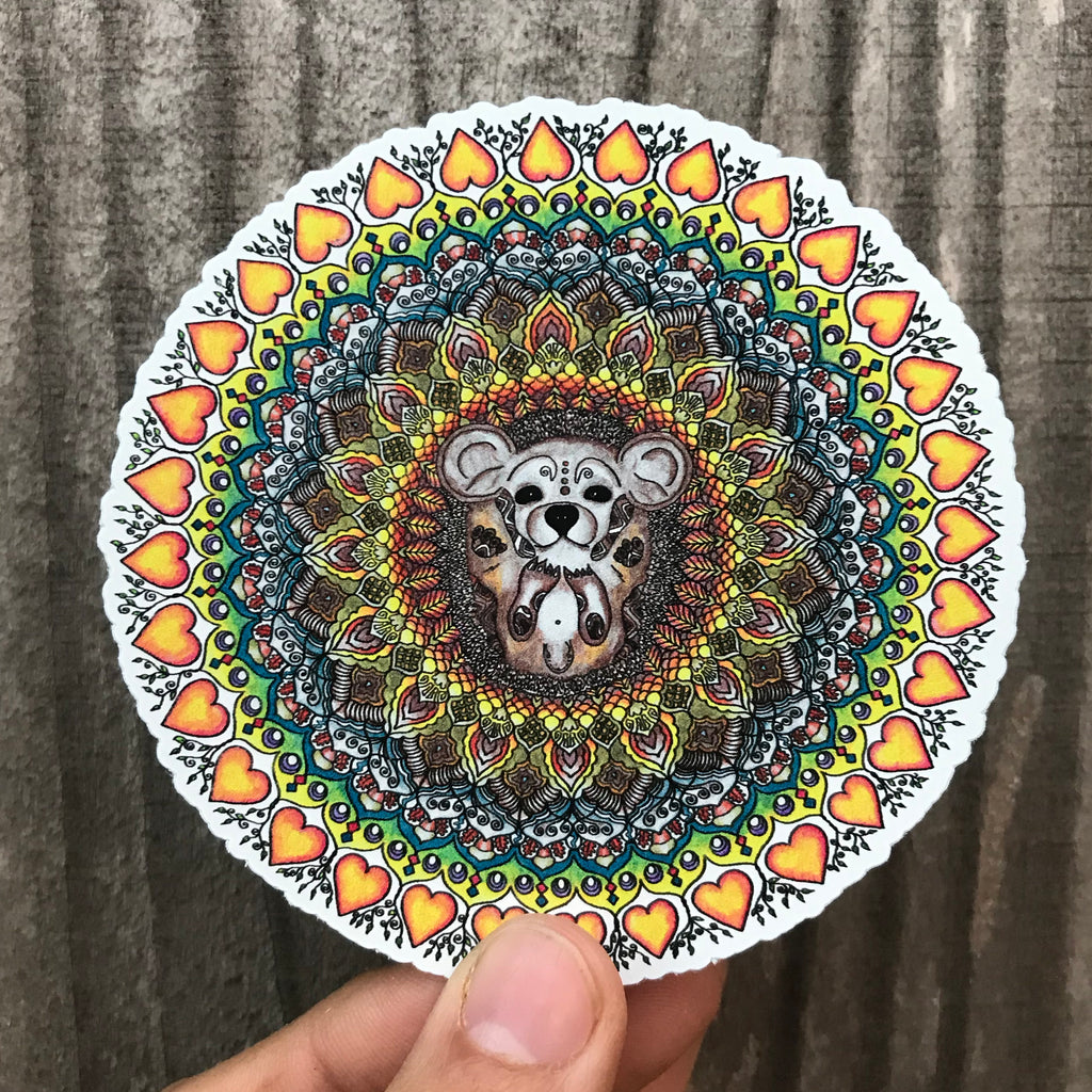 Hedgehog Mandala Sticker
