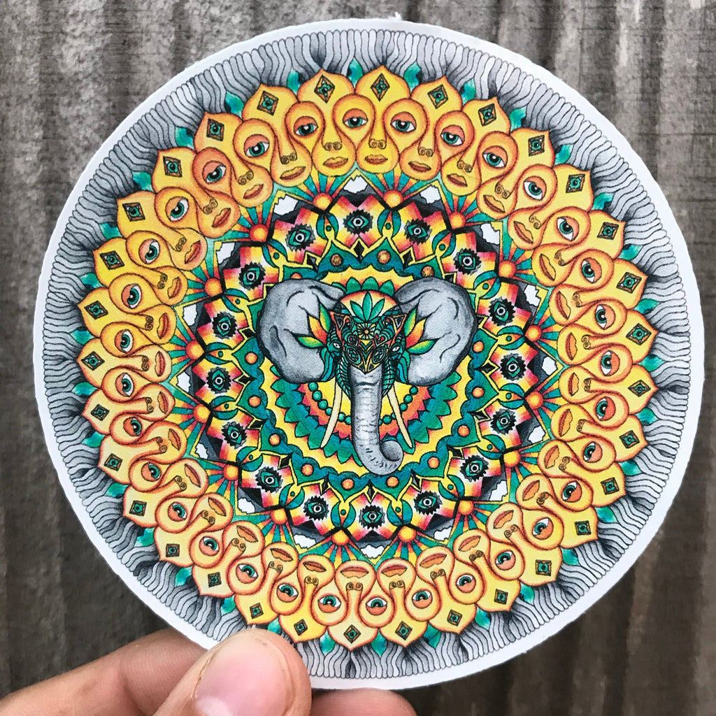 Elephant Mandala Sticker