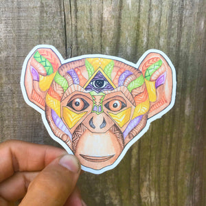 Monkey Sticker