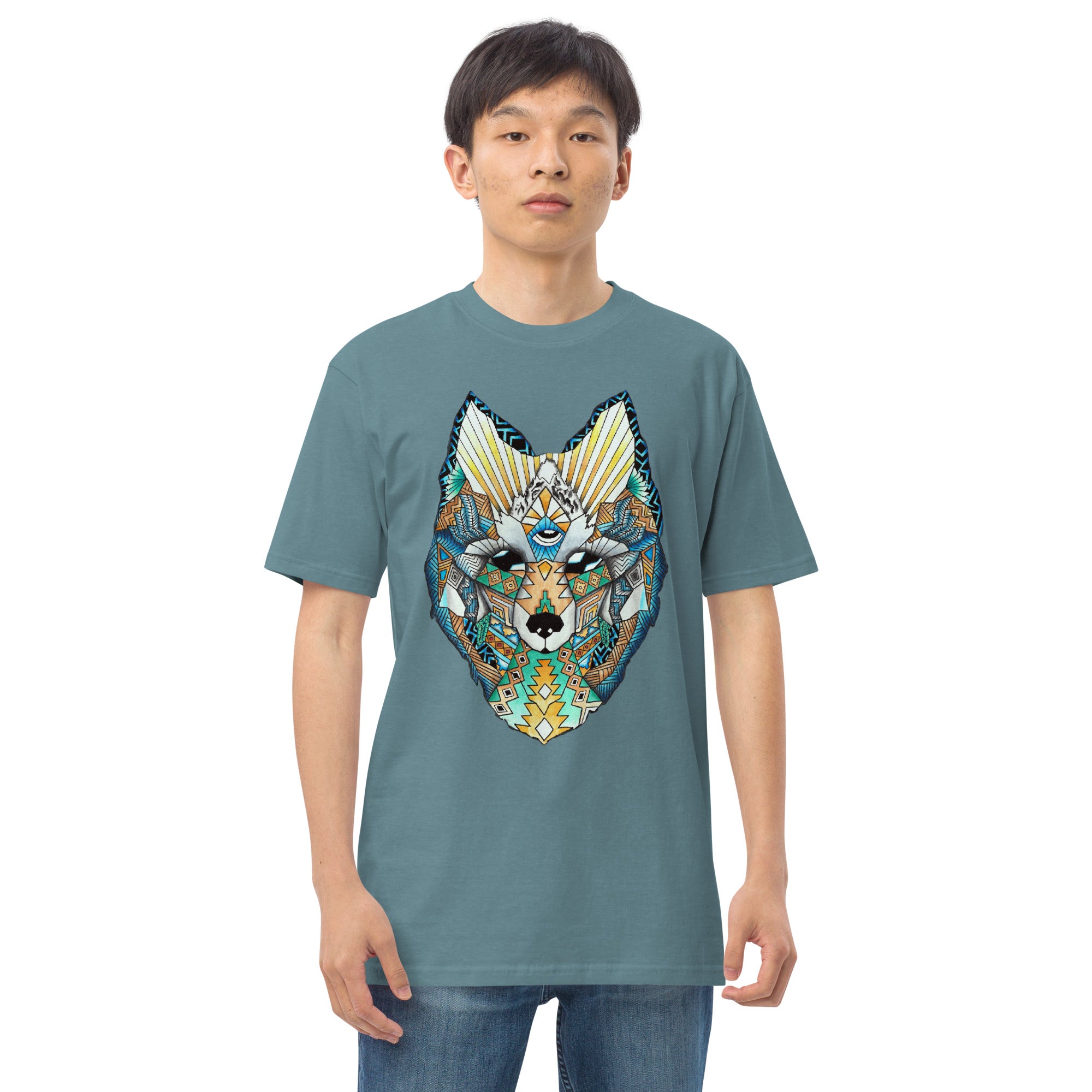 Wolf Head Men’s premium heavyweight tee