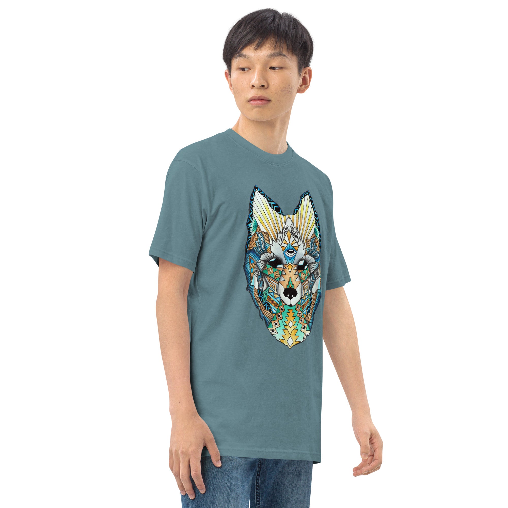 Wolf Head Men’s premium heavyweight tee