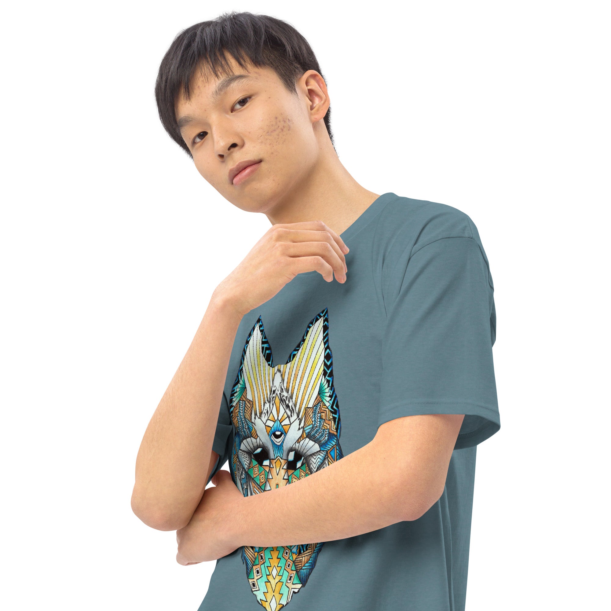 Wolf Head Men’s premium heavyweight tee