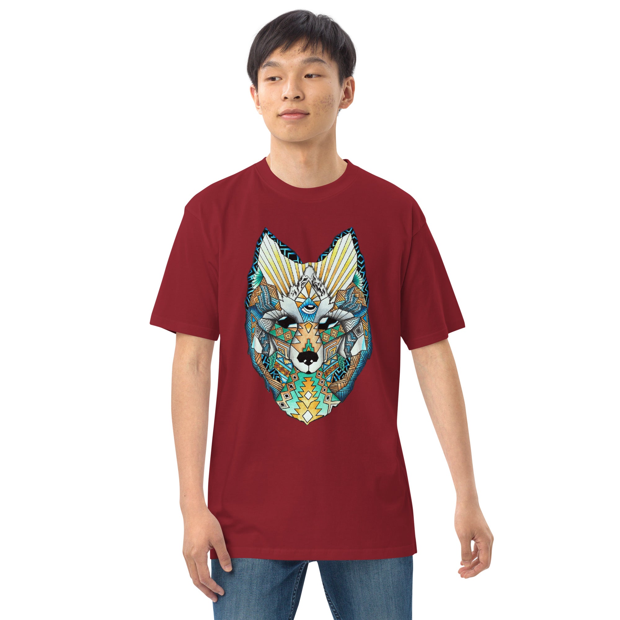 Wolf Head Men’s premium heavyweight tee