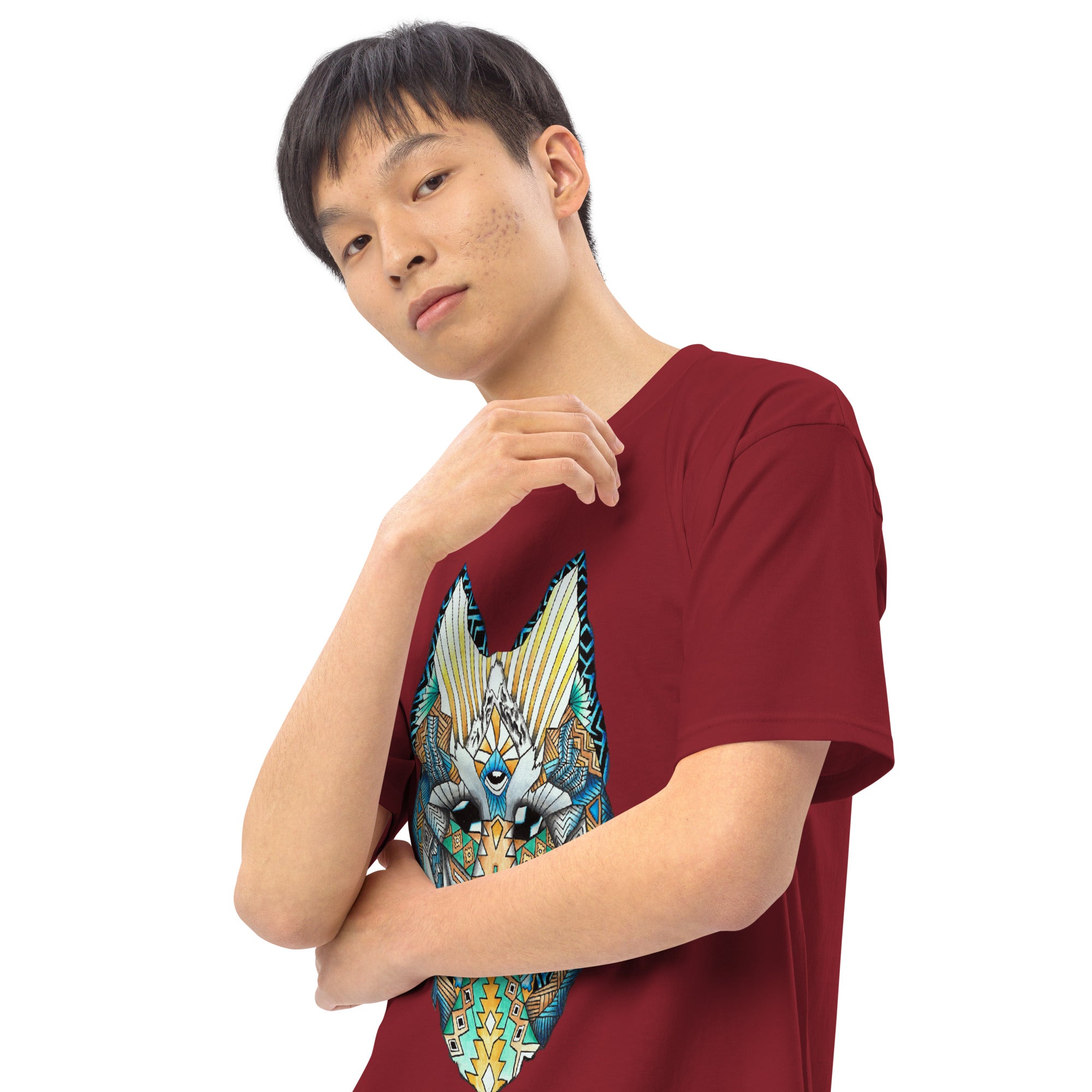 Wolf Head Men’s premium heavyweight tee