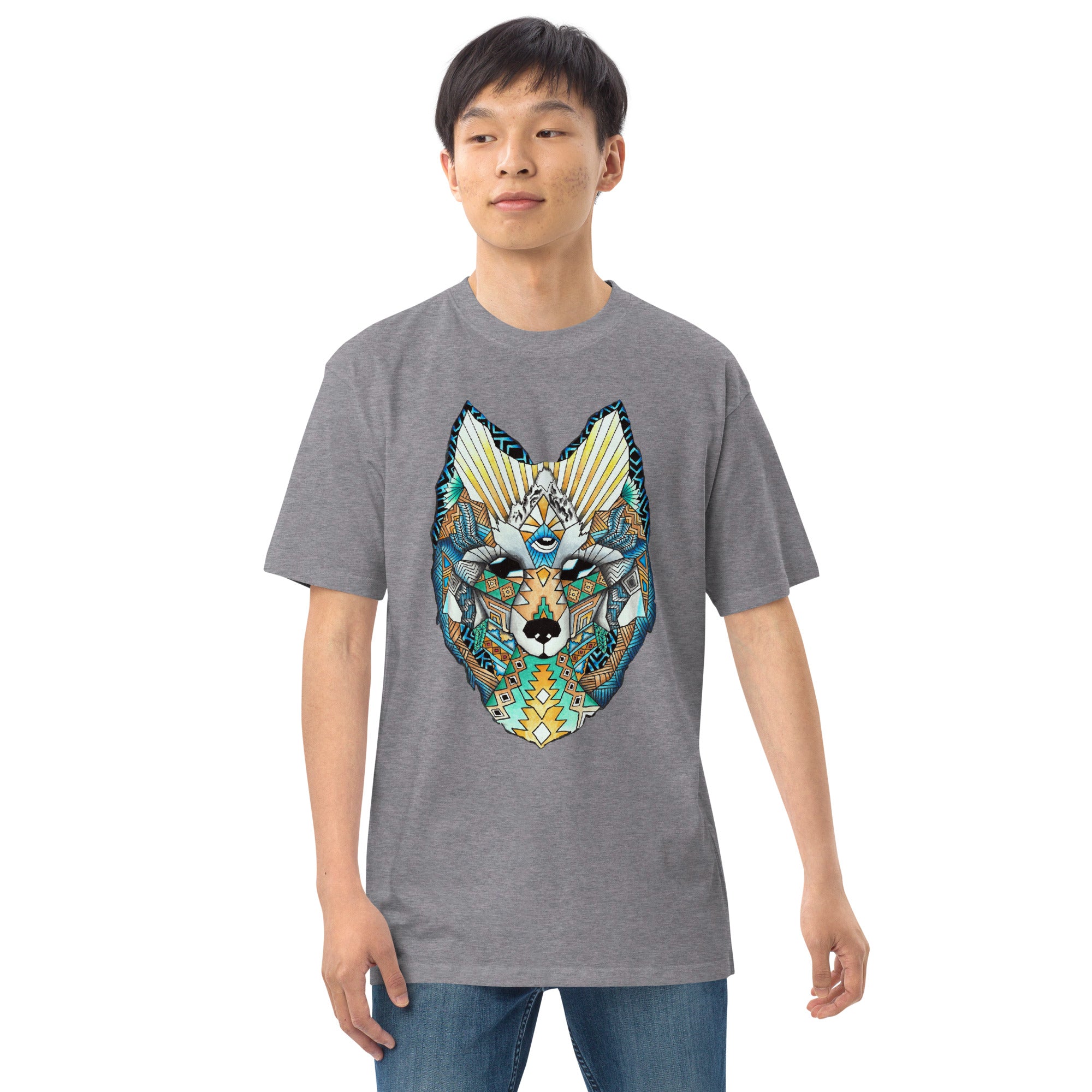 Wolf Head Men’s premium heavyweight tee