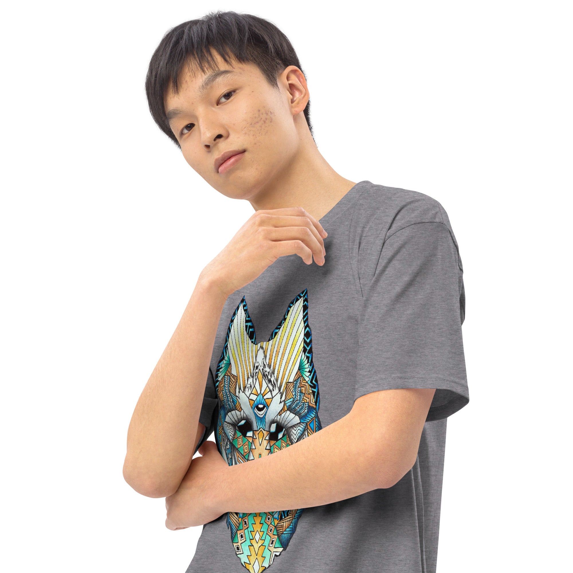 Wolf Head Men’s premium heavyweight tee
