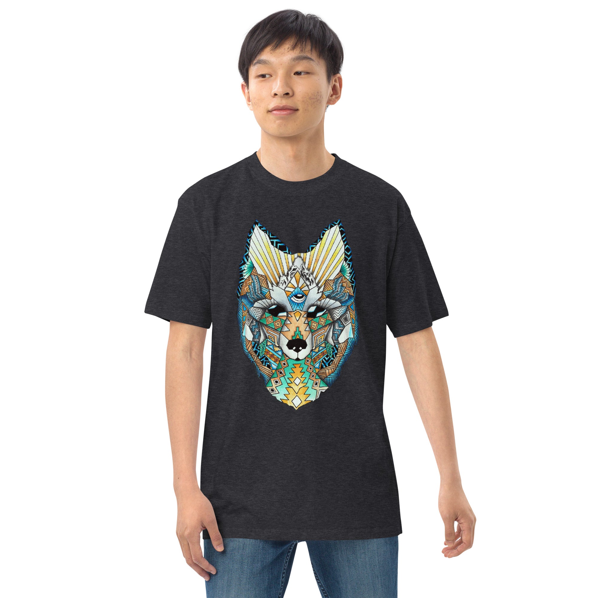 Wolf Head Men’s premium heavyweight tee