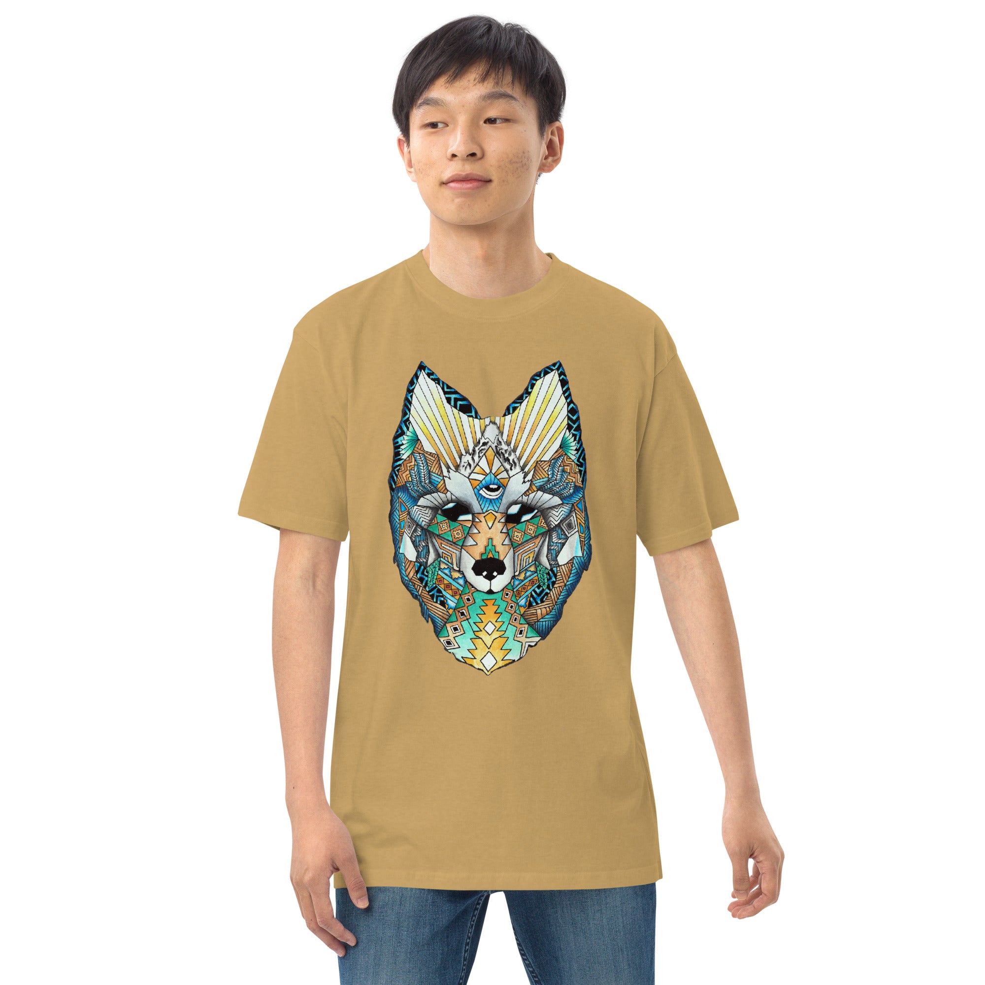 Wolf Head Men’s premium heavyweight tee