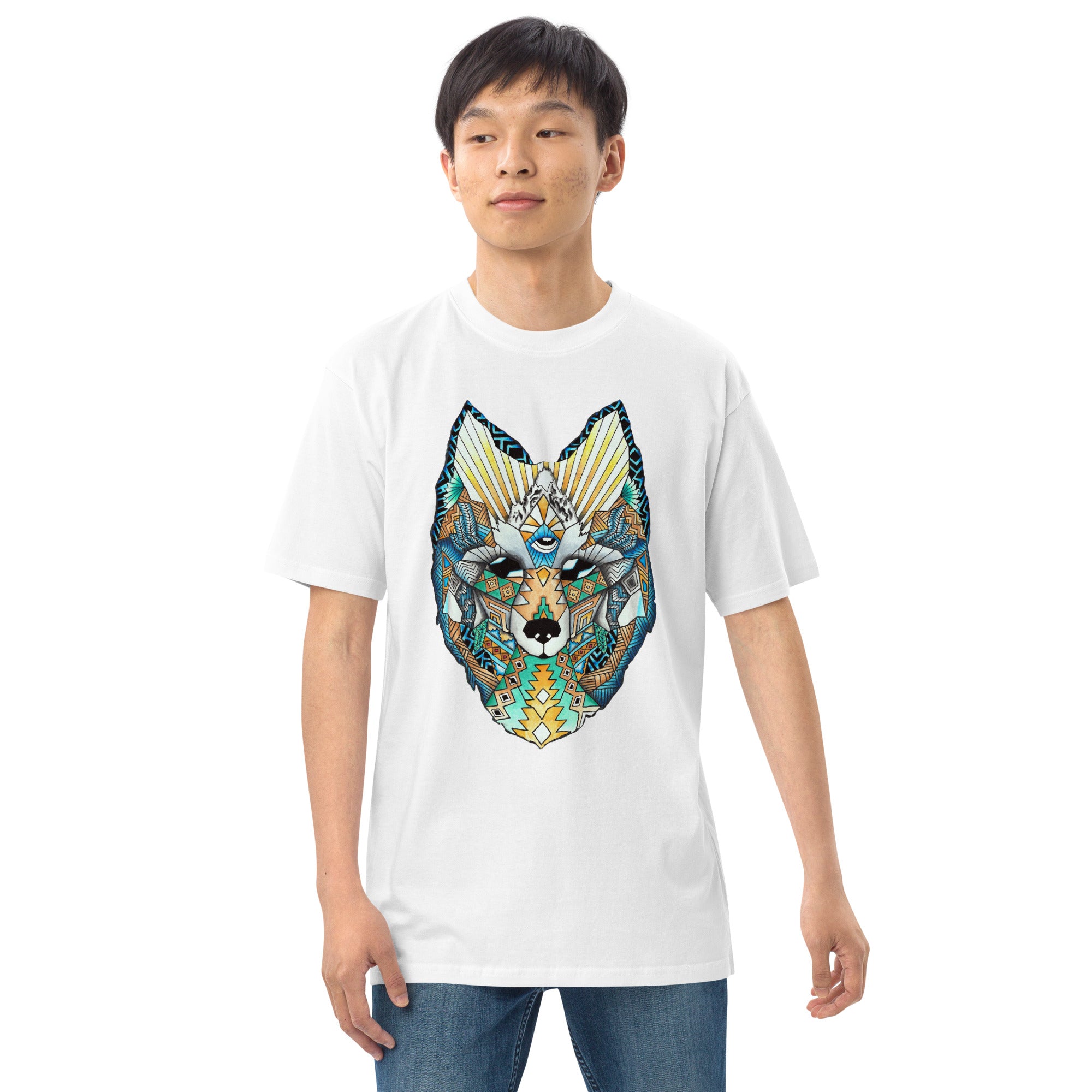 Wolf Head Men’s premium heavyweight tee