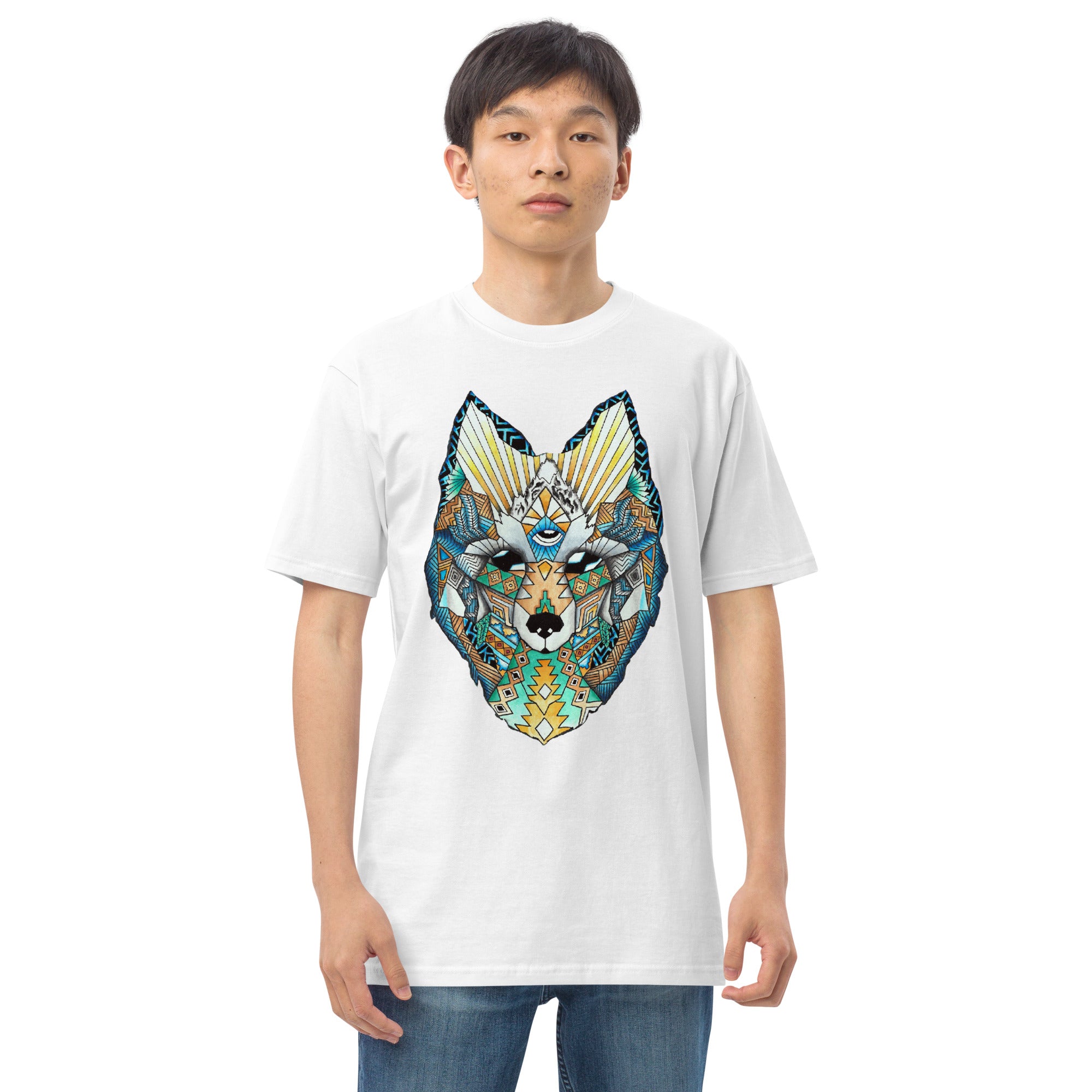 Wolf Head Men’s premium heavyweight tee