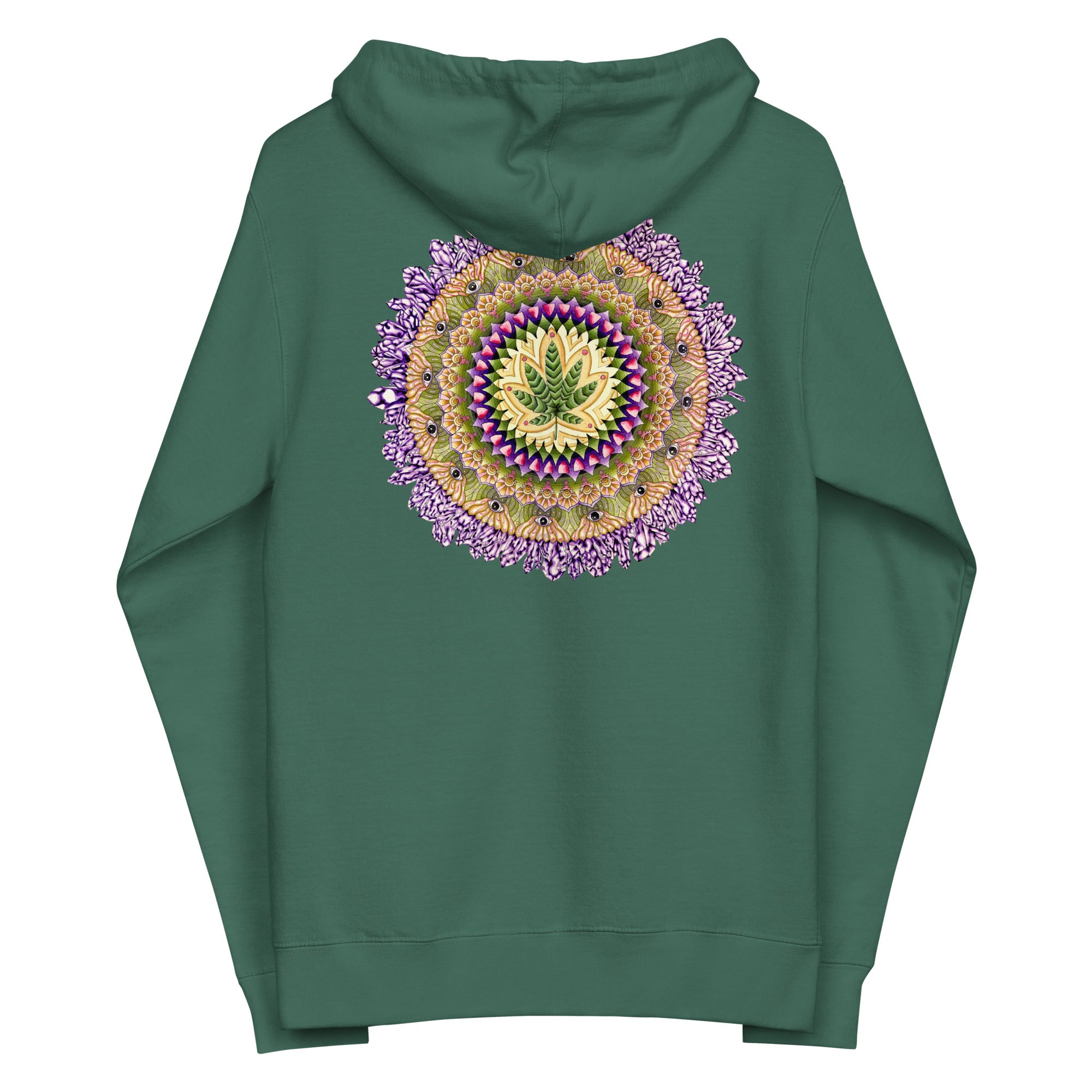 Leaf Peep Unisex fleece zip up hoodie