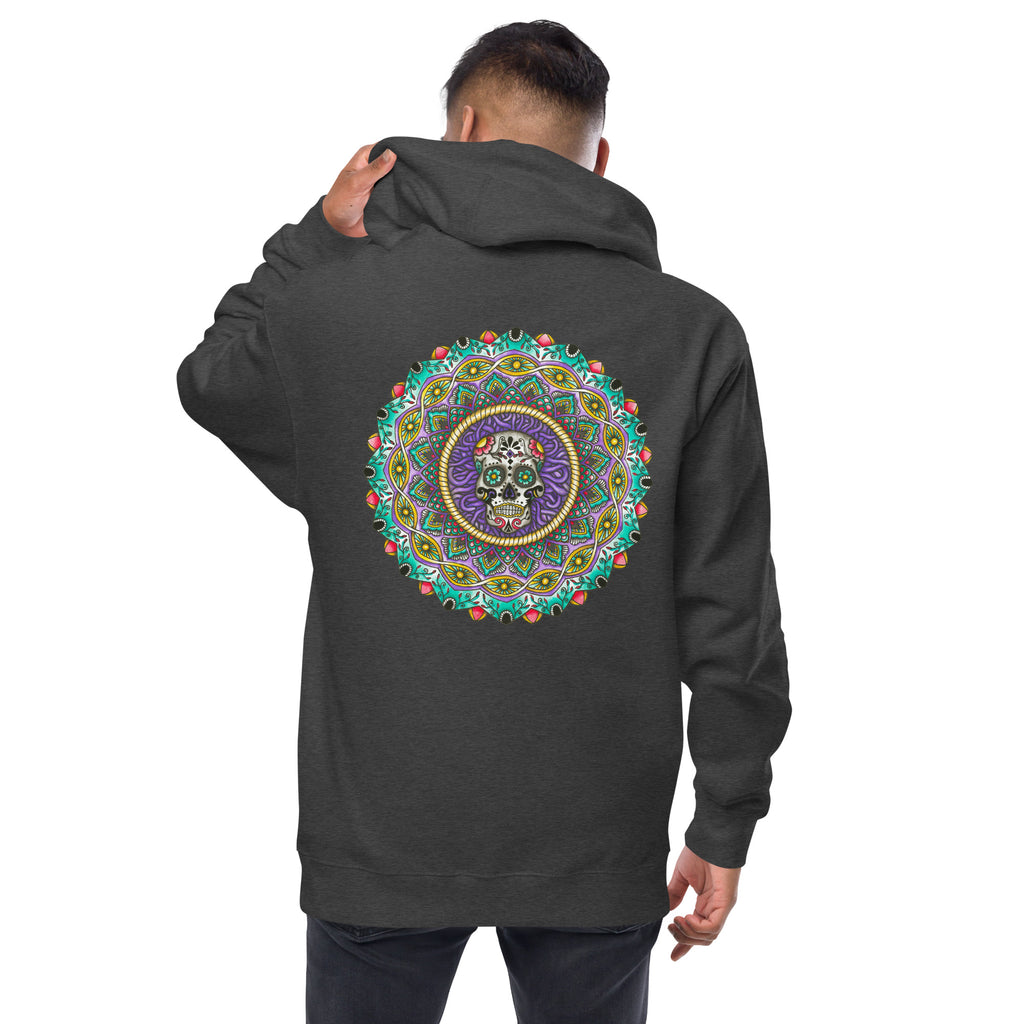 Muertos Unisex fleece zip up hoodie