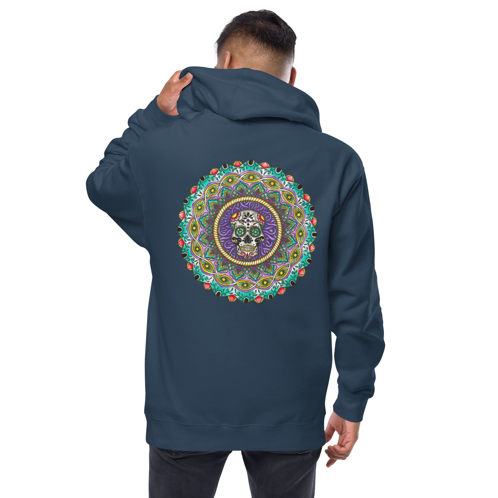 Muertos Unisex fleece zip up hoodie