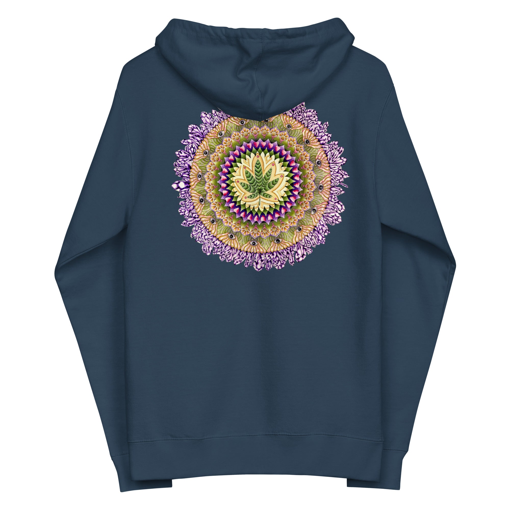 Leaf Peep Unisex fleece zip up hoodie