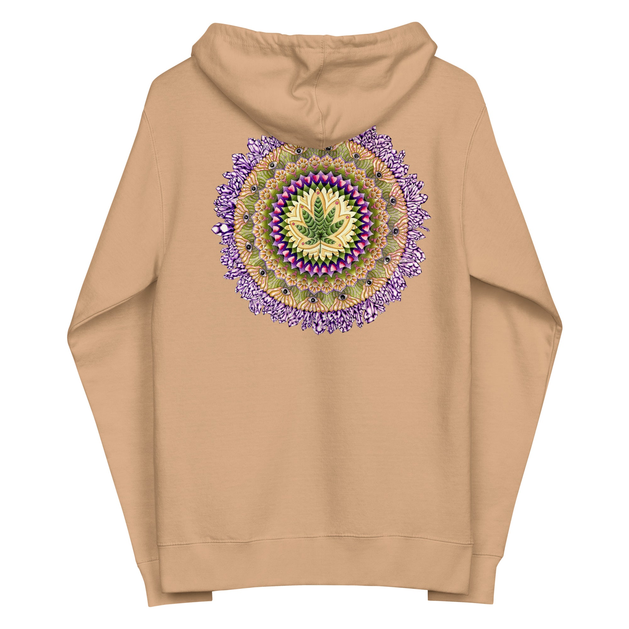 Leaf Peep Unisex fleece zip up hoodie