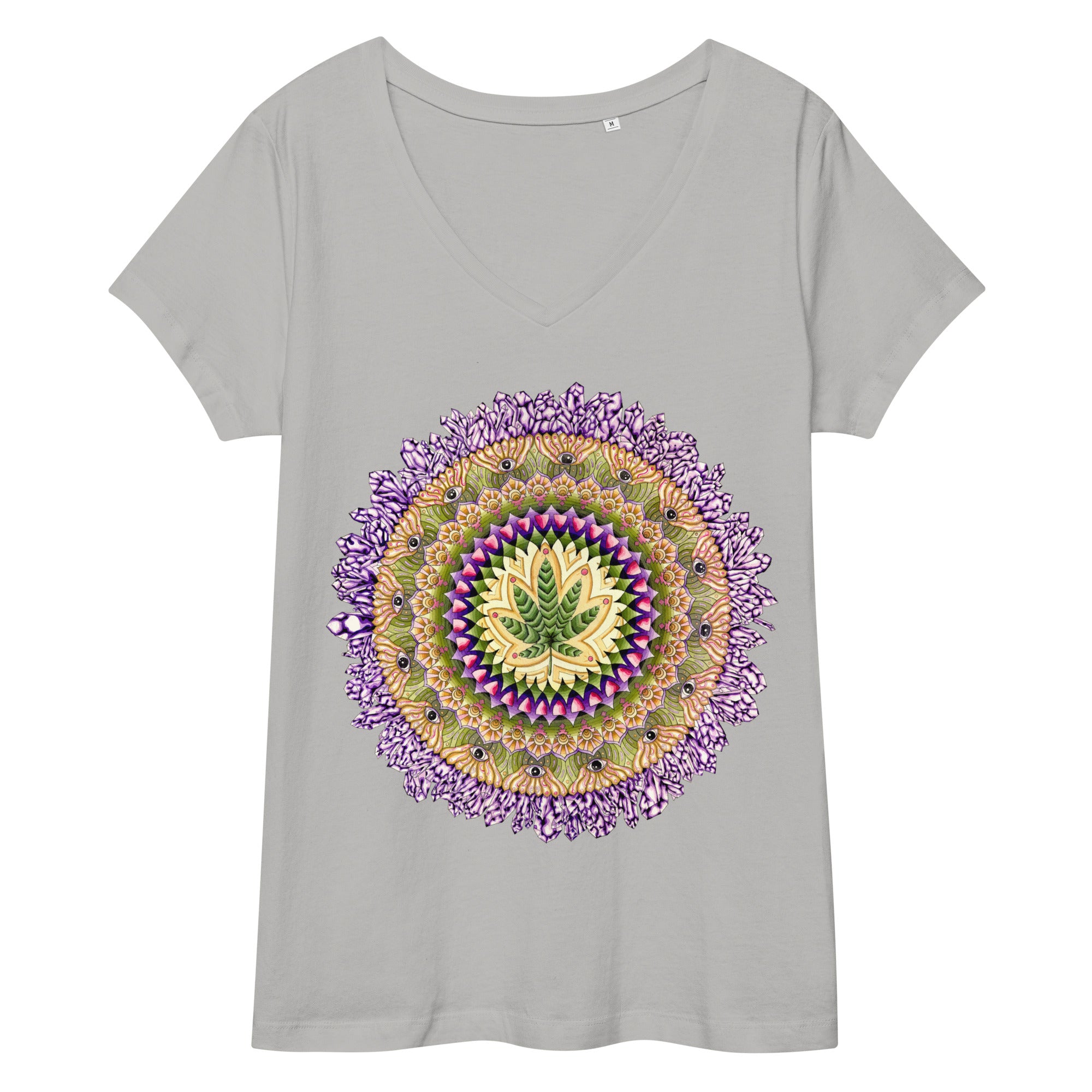 Leaf Peep Women’s fitted v-neck t-shirt