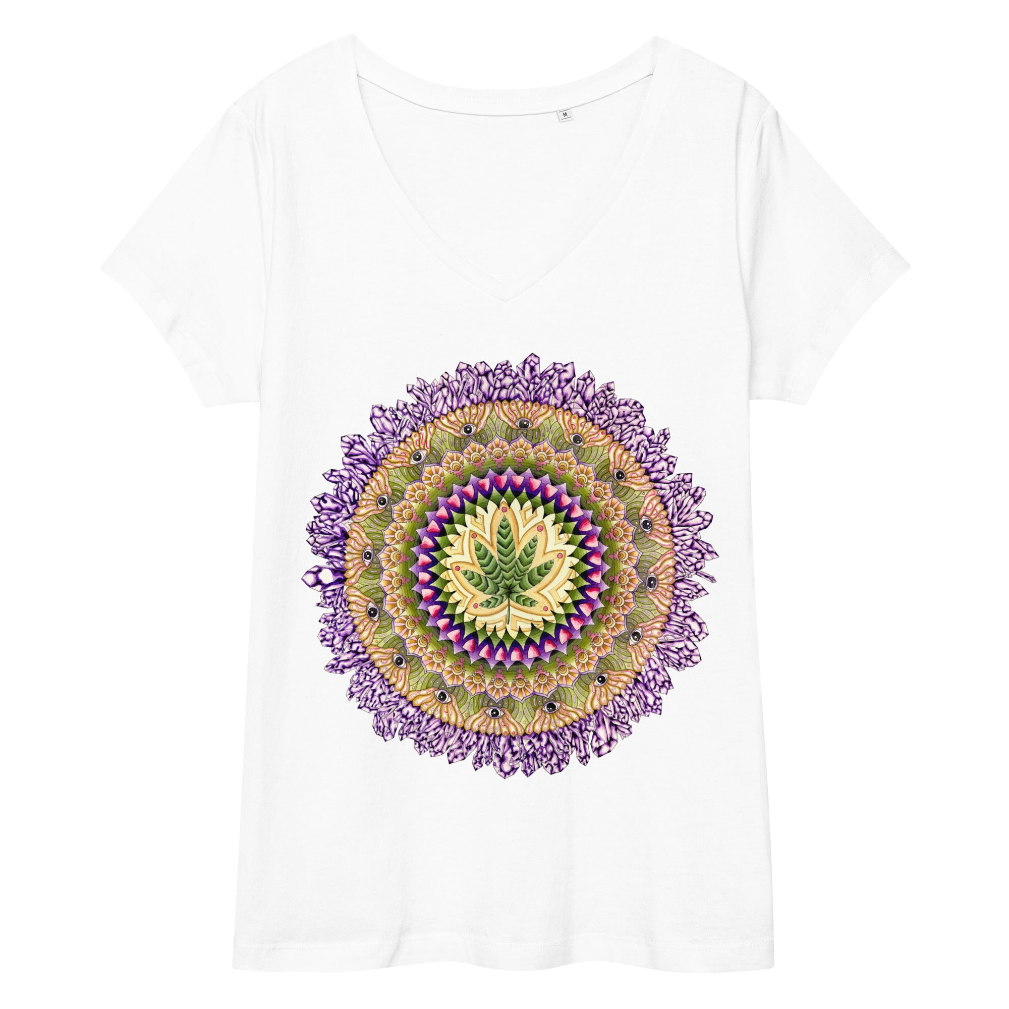 Leaf Peep Women’s fitted v-neck t-shirt